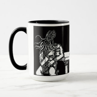 Cthulhu (schwarzer Hintergrund) Tasse