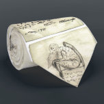 Cthulhu Sketch von Lovecraft Neck Tie Krawatte<br><div class="desc">Eine Skizze einer Statuette,  die Cthulhu darstellt,  gezeichnet von seinem Schöpfer H. P. Lovecraft.</div>