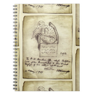 Cthulhu Sketch von Lovecraft Notizblock
