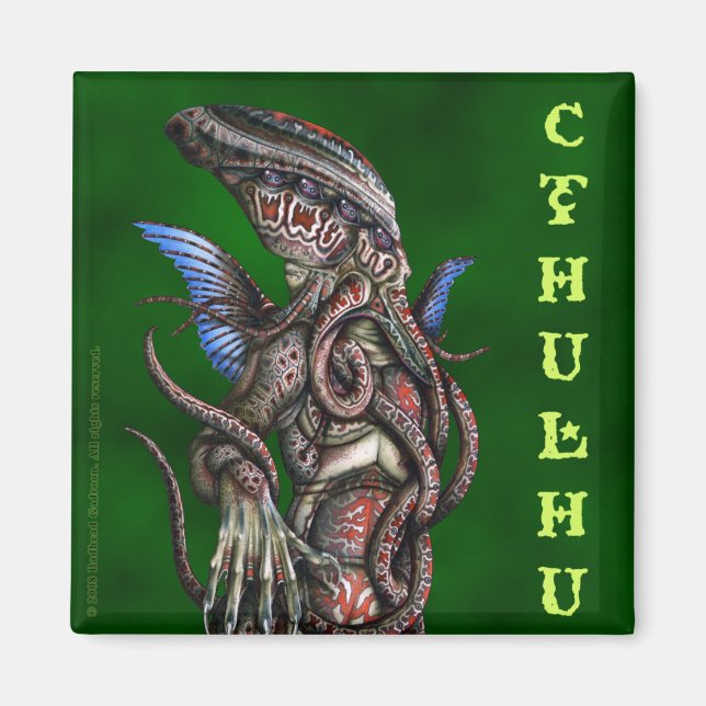 Cthulhu Square Magnet (Vorne)