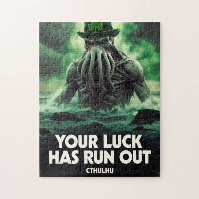 Cthulhu St. Patrick's Day - Dein Glück ist vorbei Puzzle (Vertikal)