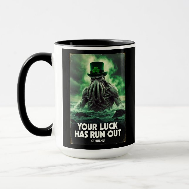 Cthulhu St. Patrick's Day - Dein Glück ist vorbei Tasse (Links)