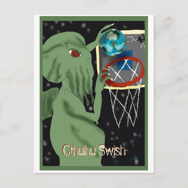 Cthulhu Swish Postcard Postkarte (Vorderseite)