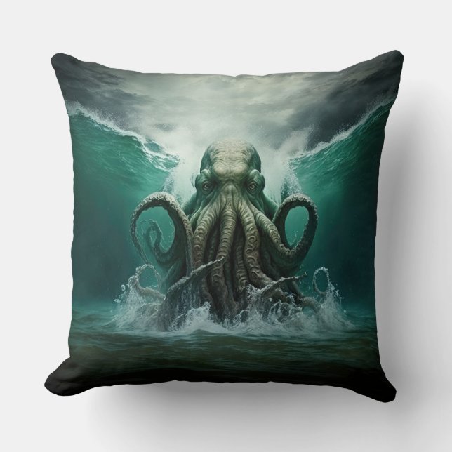 Cthulhu Throw Pillow Kissen (Vorderseite)