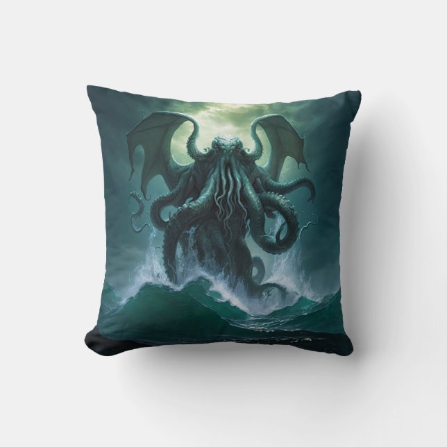 Cthulhu Throw Pillow Kissen (Vorderseite)