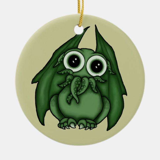 Cthulhu Verzierung Keramikornament (Vorne)