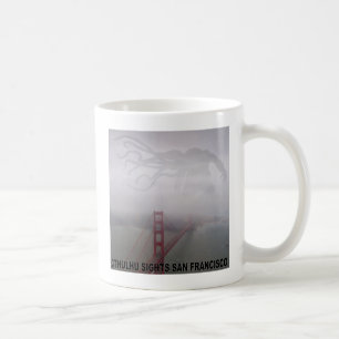 Cthulhu visiert San Francisco an Kaffeetasse