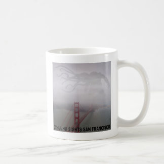 Cthulhu visiert San Francisco an Kaffeetasse