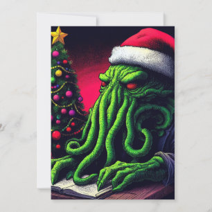 Cthulhu Weihnachtsfeiertage Saison Feiertagskarte