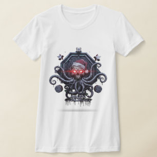 Cthulhus Winterkult: Die "Merry CTHULHUMAS" Goth-K T-Shirt