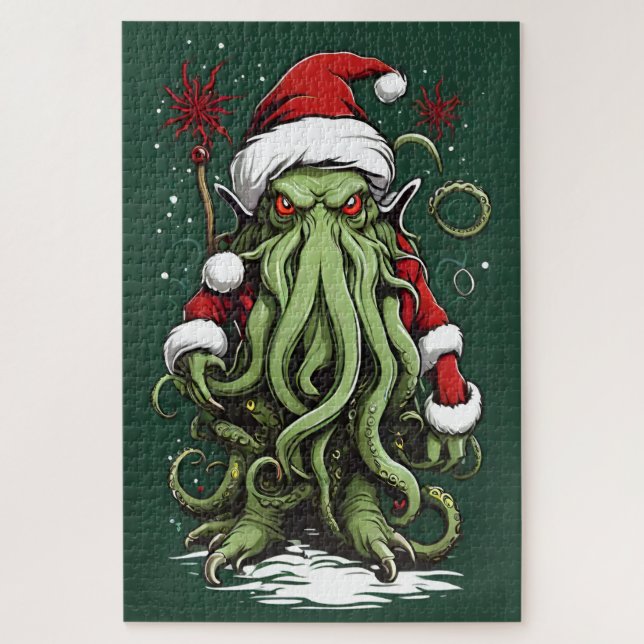 Cthulhus Yuletide Reign: Ein erschreckendes Weihna Puzzle (Vertikal)
