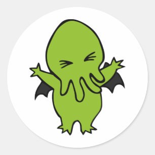 Cthulie Runder Aufkleber