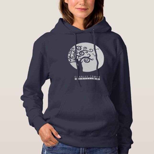CTM Circle Tree with Line Logo Women's Sweatshirt (Vorderseite)