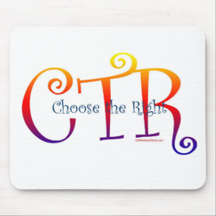 CTR-CHOOSE DAS RECHT MOUSEPAD