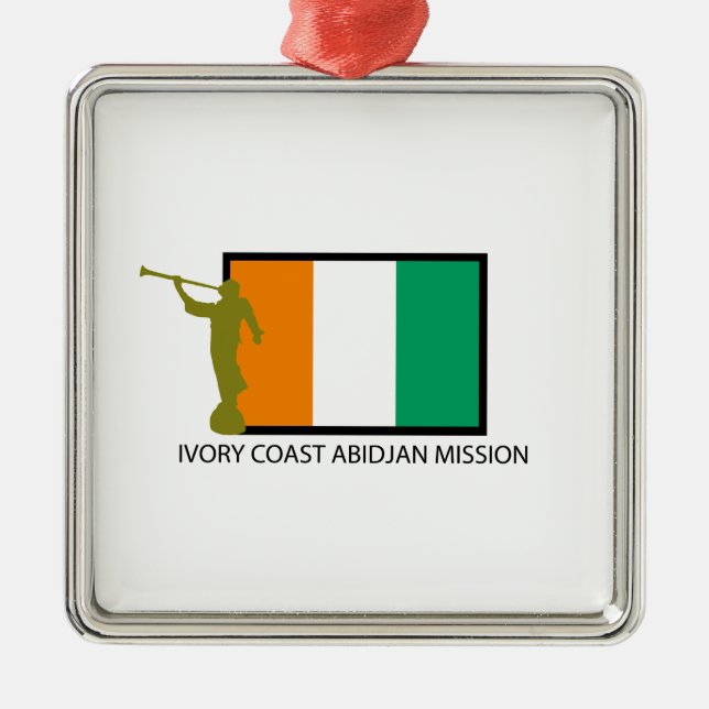 CTR DIE ELFENBEINKÜSTE-ABIDJAN-AUFTRAG-LDS ORNAMENT AUS METALL (Vorne)