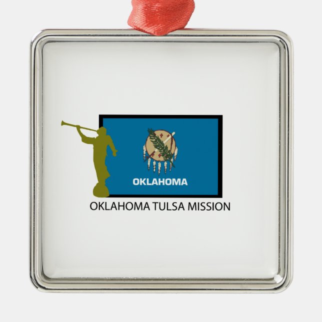 CTR OKLAHOMAS TULSA AUFTRAG-LDS SILBERNES ORNAMENT (Vorne)