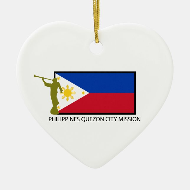 CTR PHILIPPINEN QUEZON-STADT AUFTRAG-LDS KERAMIKORNAMENT (Vorne)