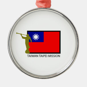 CTR TAIWANS TAIPEH AUFTRAG-LDS SILBERNES ORNAMENT
