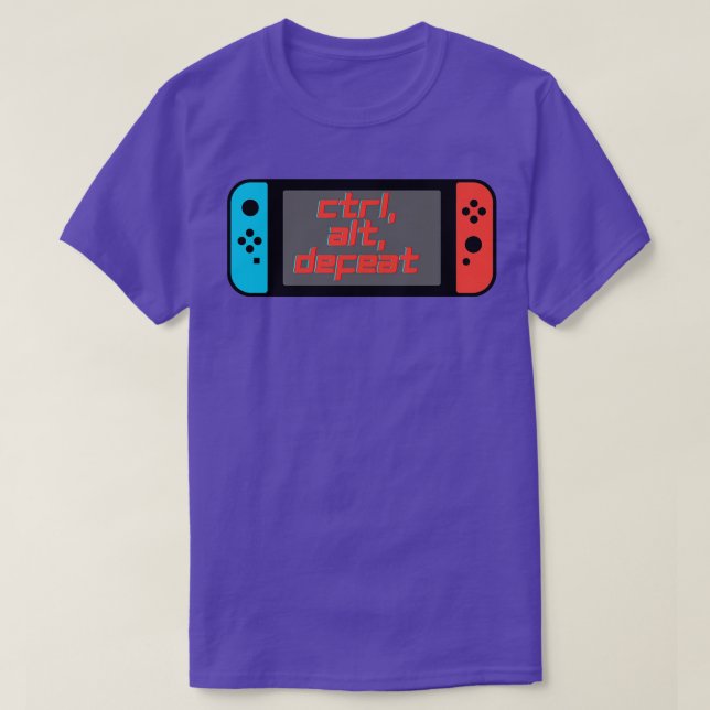 Ctrl Alt Defeat Design T-Shirt (Design vorne)