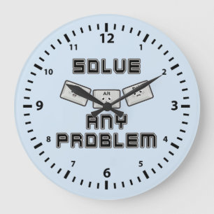 Ctrl Alt Del Große Wanduhr