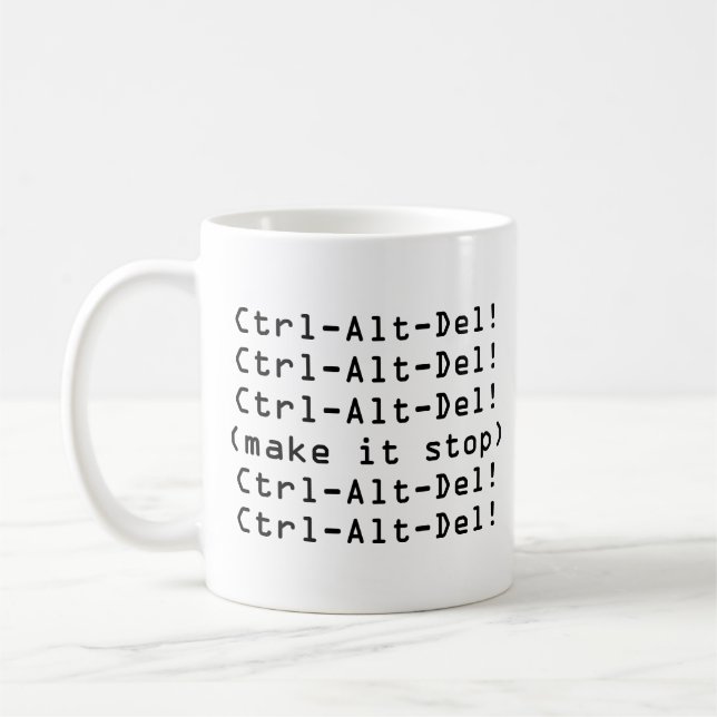 Ctrl-Alt-Del Tasse (Links)