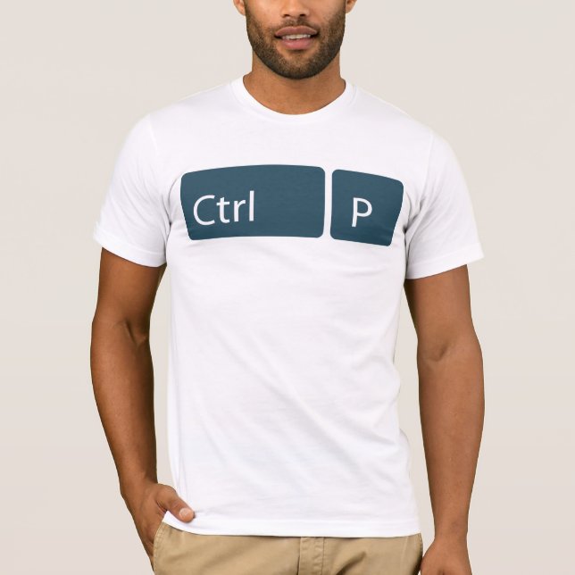 Ctrl + T-Shirt P (Druck) (Vorderseite)