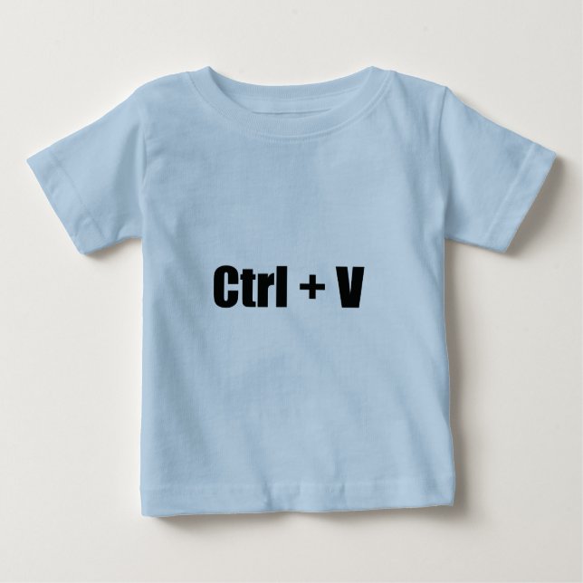 Ctrl + V Baby T-shirt (Vorderseite)