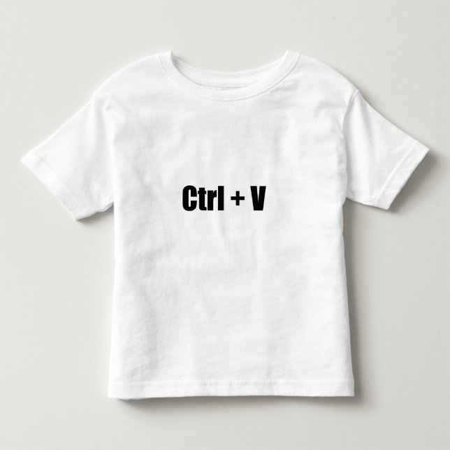 Ctrl + V Kleinkind T-shirt (Vorderseite)