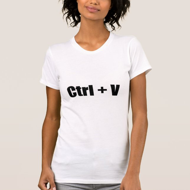 Ctrl + V T-Shirt (Vorderseite)
