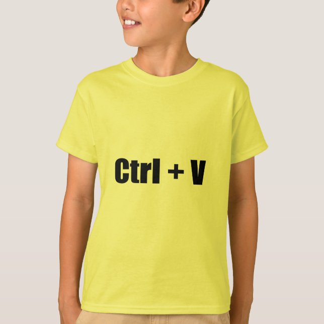 Ctrl + V T-Shirt (Vorderseite)