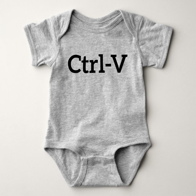 Ctrl-V Twins Baby Strampler (Vorderseite)