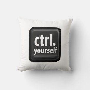 „Ctrl Yourself“-Tastendesign – Minimalistischer Mo Kissen