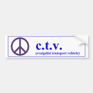 CTV craigslist Transportfahrzeug Autoaufkleber