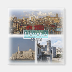 CU0015 Amerika, Kuba, Havanna, Kühlschrank Magnet