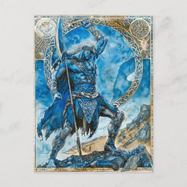 Cú Chulainn "Celtic Heroic Warrior of Ulster Postkarte