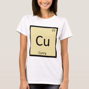 Cu - Curry Gewürz Chemie Periodensystemsymbol T-Shirt