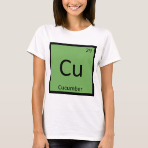 Cu - Gurken-Gemüse-Chemie Periodensystem T-Shirt