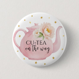 CU-TEA Pink Teekanne Baby Duschknopf Gefallen Button