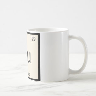 Cu - Vanillepudding Chemie Periodensystem Symbol Tasse