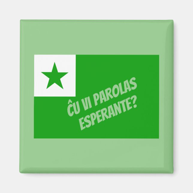 Ču vi parolas Esperante? Magnet (Vorne)