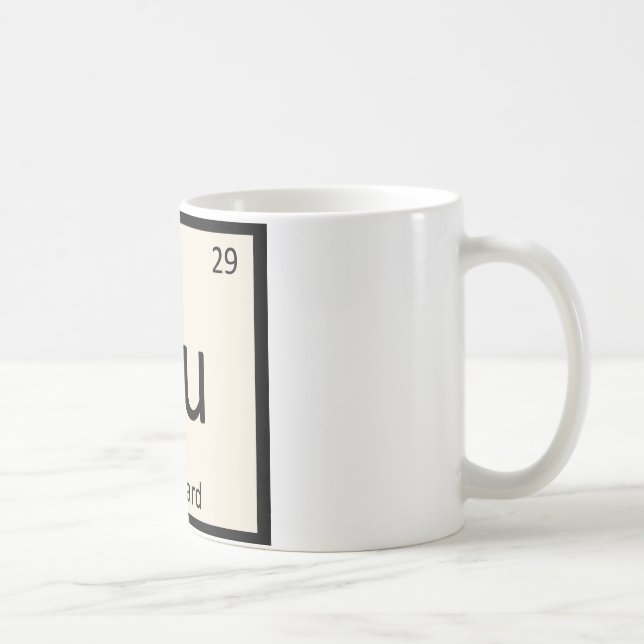 Cu - Zahn-Chemie-Symbol Tasse (Rechts)