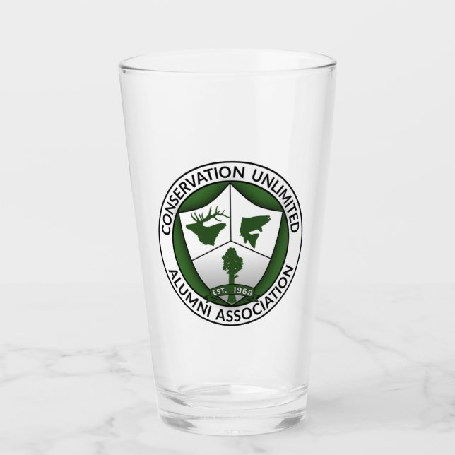 CUAA Logo Pint Glass Glas (Vorderseite)