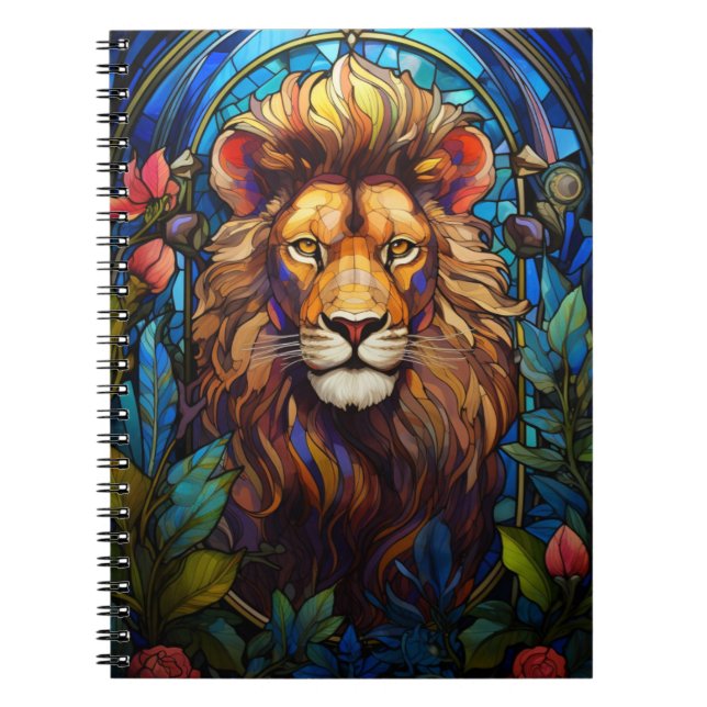 Cuaderno Animales En Arte Vitral Notizblock (Vorderseite)