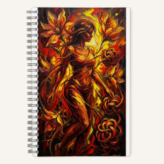 cuaderno arte y mujer notizbuch