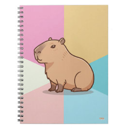 Cuaderno Capybara Soft Pastel-Colored Notizblock
