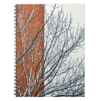 Cuaderno con fotografía de un día de invierno notizblock