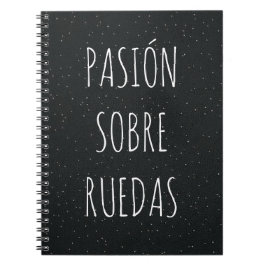 Cuaderno con frase del mundo del motor  notizblock