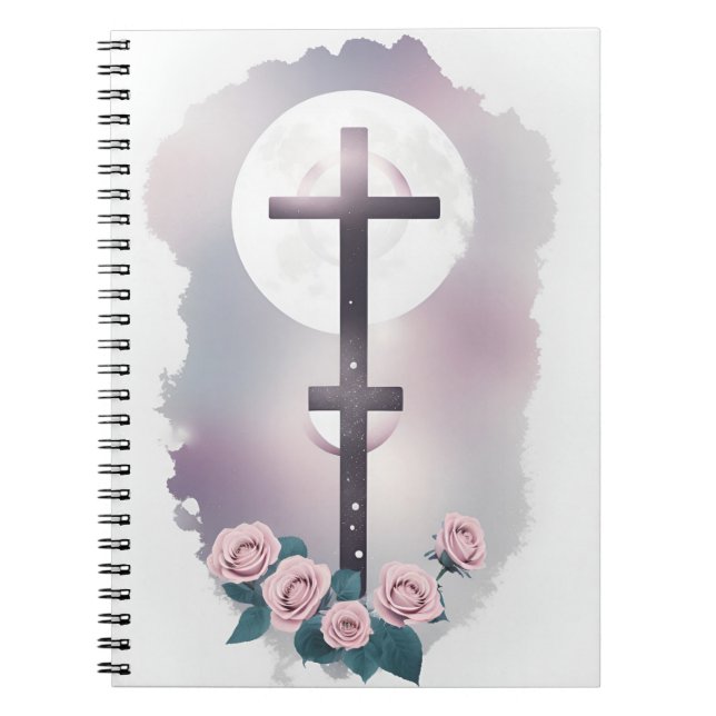 Cuaderno cross tattoo flower 29 notizblock (Vorderseite)