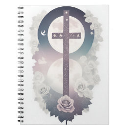 Cuaderno cross tattoo flower 30 notizblock