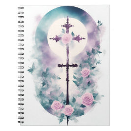 Cuaderno cross tattoo flower 33 notizblock